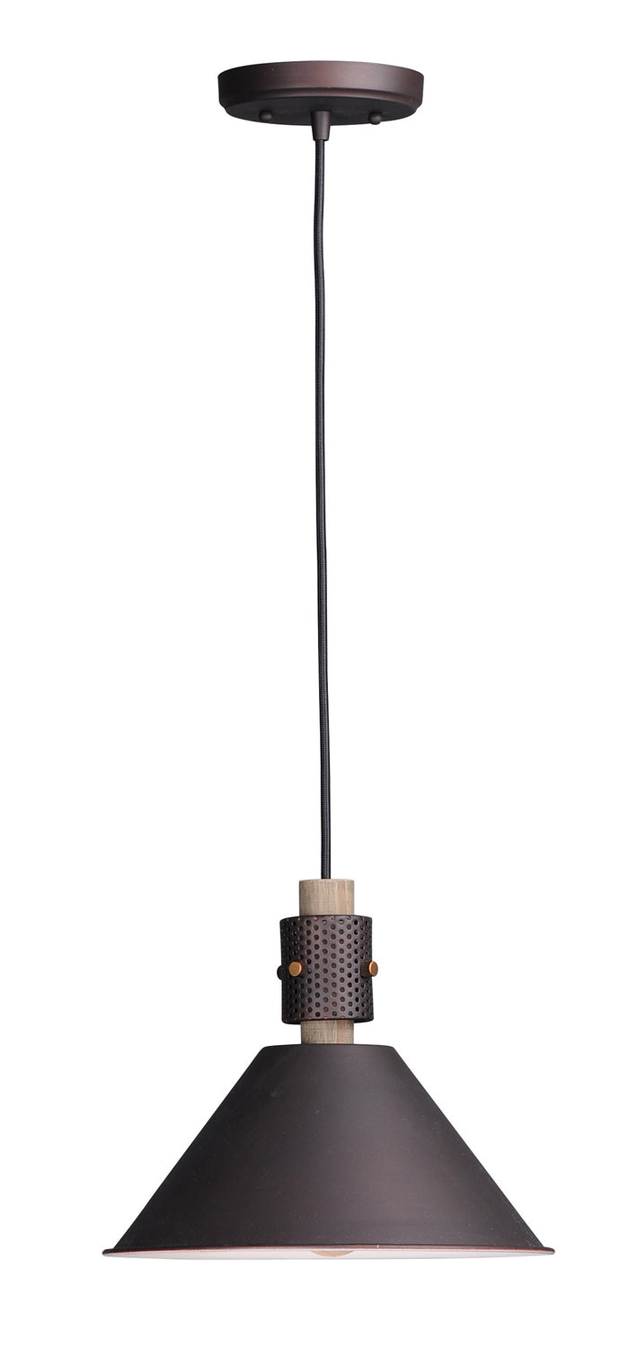 Maxim Tucson 10089OIWWD Pendant Light - Oil Rubbed Bronze / Weathered Wood