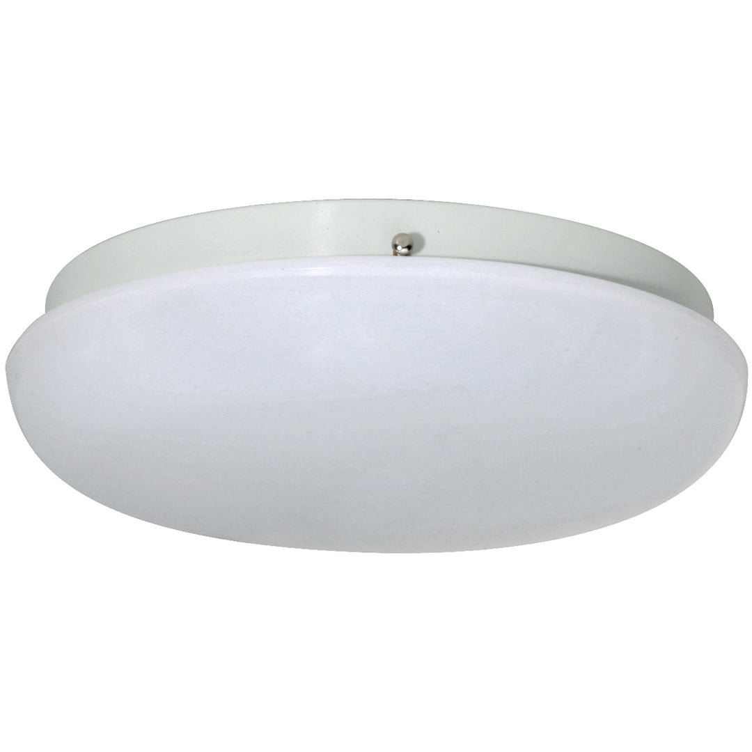 Wave Lighting 161FM-WH Noelani One Light Flush Mount Utility Light White
