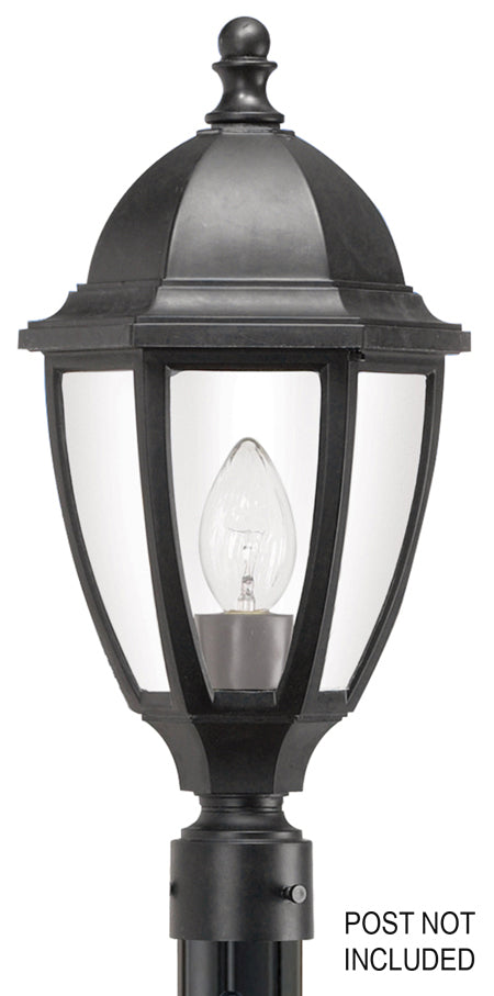 Wave Lighting S11TC-BK Everstone One Light Post Mount Outdoor Black