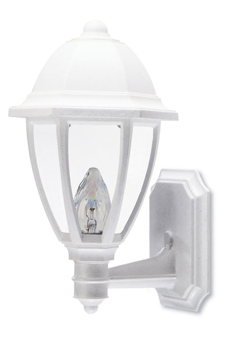 Wave Lighting S21SC-WH Everstone One Light Wall Mount Outdoor White