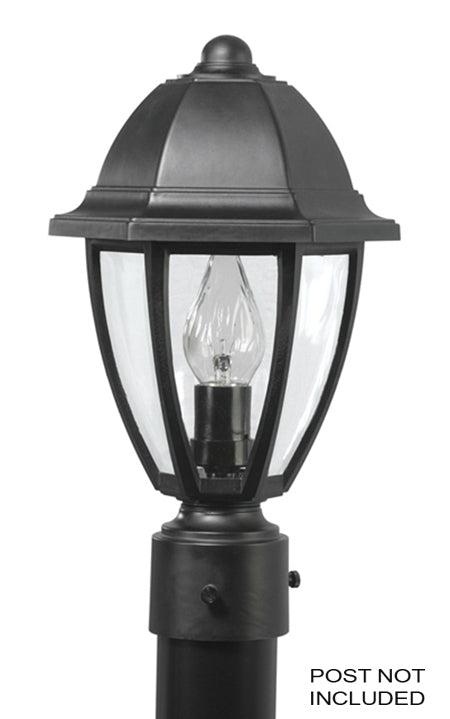 Wave Lighting S21TC-BK Everstone One Light Post Mount Outdoor Black
