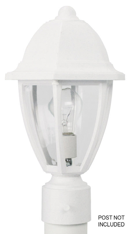 Wave Lighting S21TC-WH Everstone One Light Post Mount Outdoor White