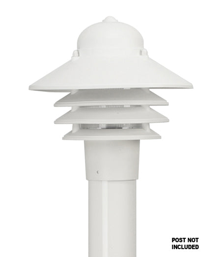 Wave Lighting S75TC-WH Nautical One Light  Post Mount Landscape Light White