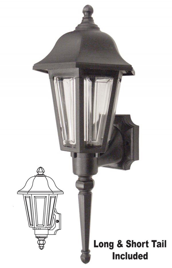 Wave Lighting 230SC-BK Brentwood One Light Wall Mount Outdoor Black
