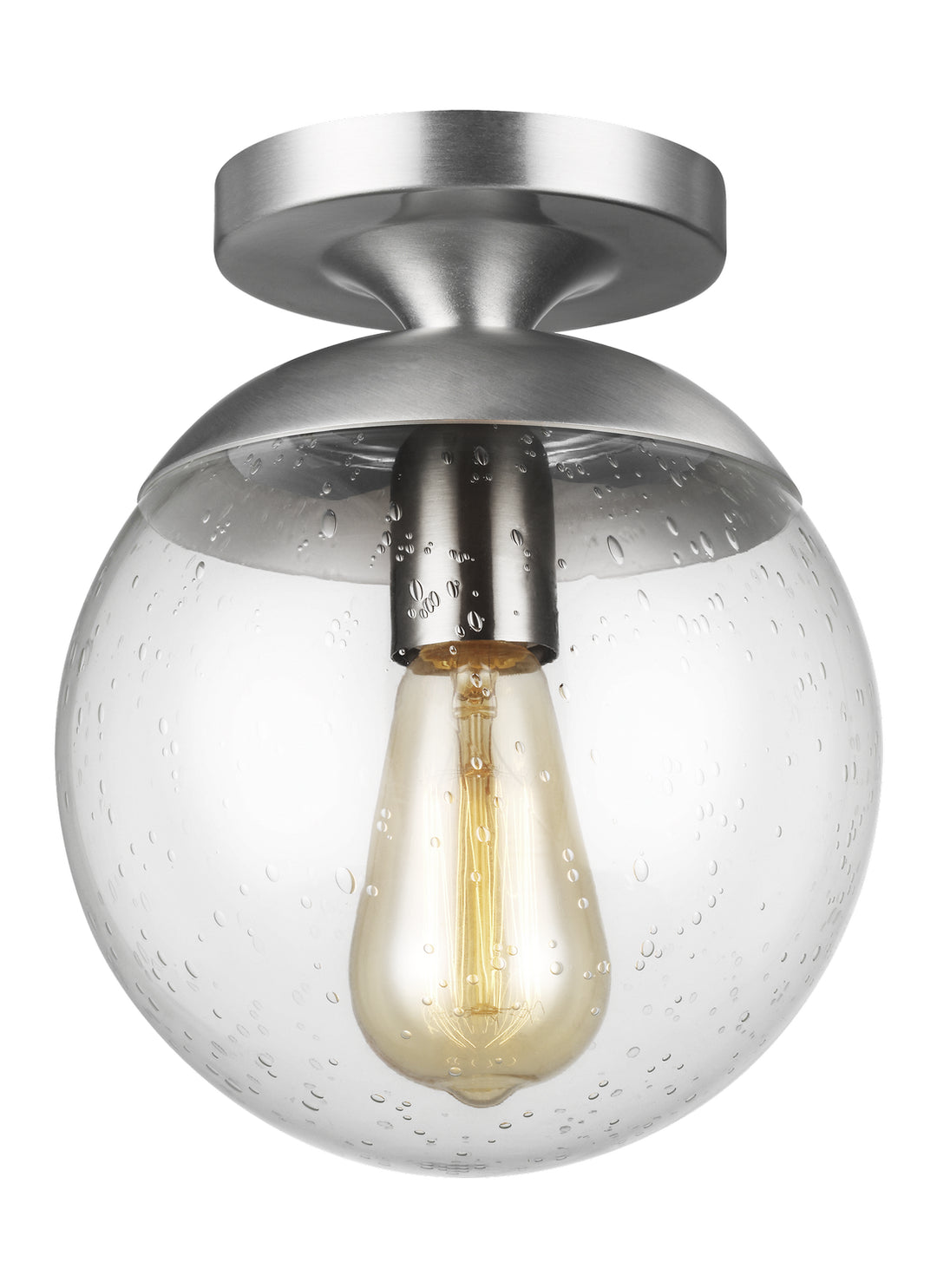Visual Comfort Studio Leo - Hanging Globe 7501801-04 Ceiling Light - Satin Aluminum