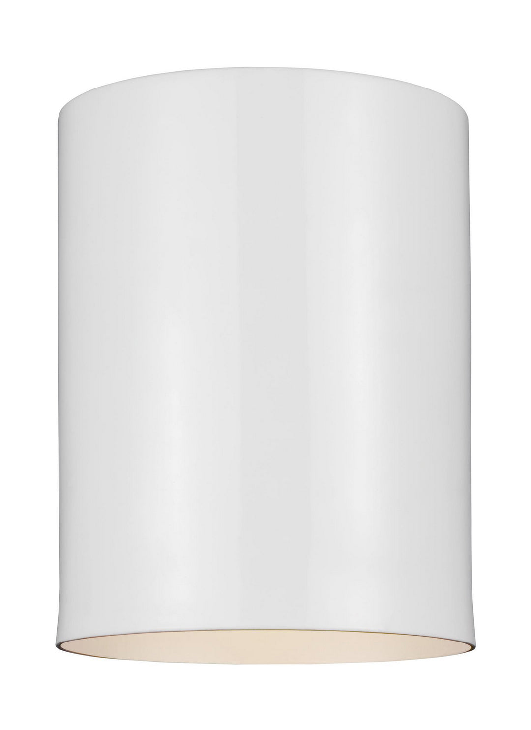 Visual Comfort Studio 7813801-15 Outdoor Cylinders One Light Outdoor Flush Mount Outdoor White