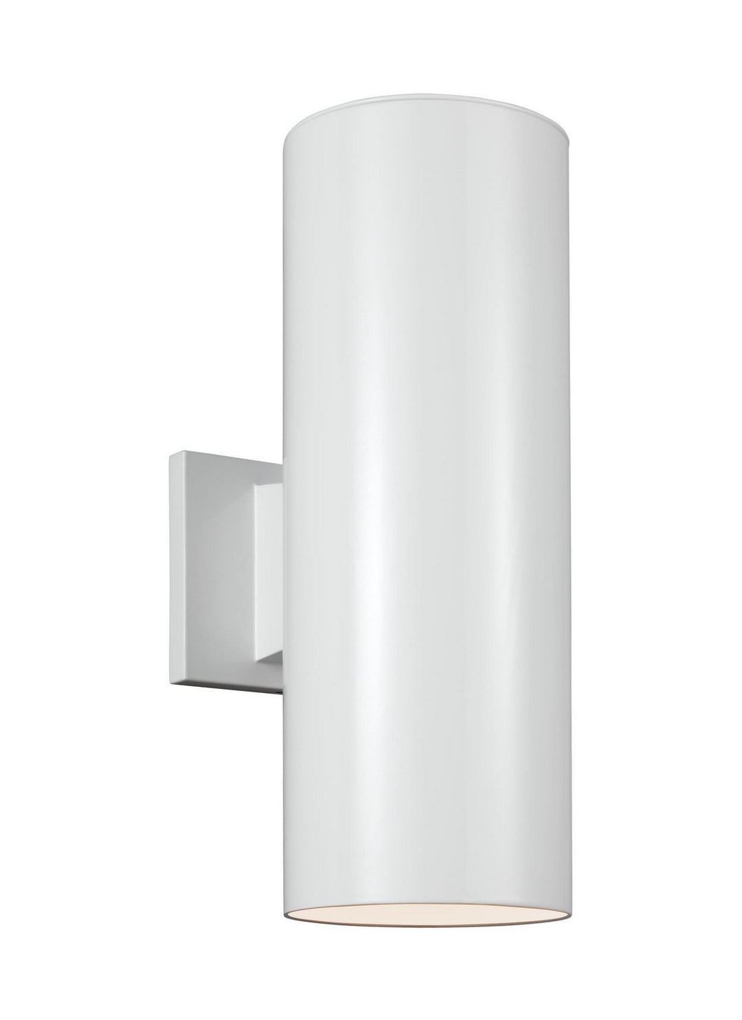 Visual Comfort Studio 8313802-15 Outdoor Cylinders Two Light Outdoor Wall Lantern Outdoor White