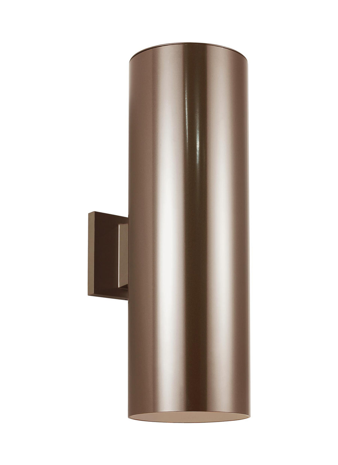Visual Comfort Studio 8313902-10 Outdoor Cylinders Two Light Outdoor Wall Lantern Outdoor Bronze / Dark