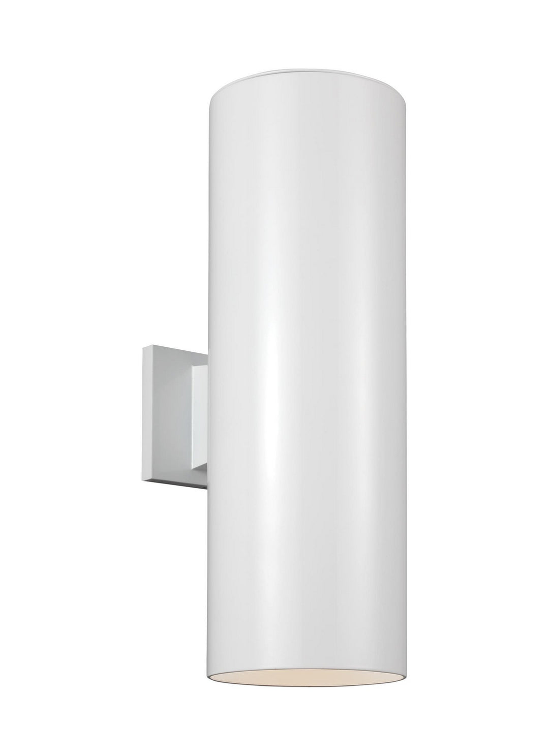 Visual Comfort Studio 8313902-15 Outdoor Cylinders Two Light Outdoor Wall Lantern Outdoor White