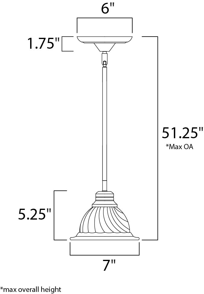 Maxim Mini Pendants 91066MROI Pendant Light - Oil Rubbed Bronze