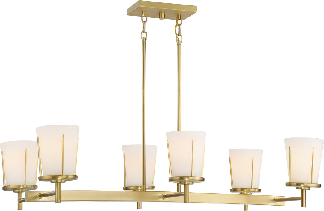 Nuvo Serene 60-6538 Pendant Light - Natural Brass