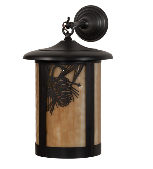 Meyda Tiffany Lighting 91100 Fulton One Light Wall Sconce Outdoor Bronze / Dark