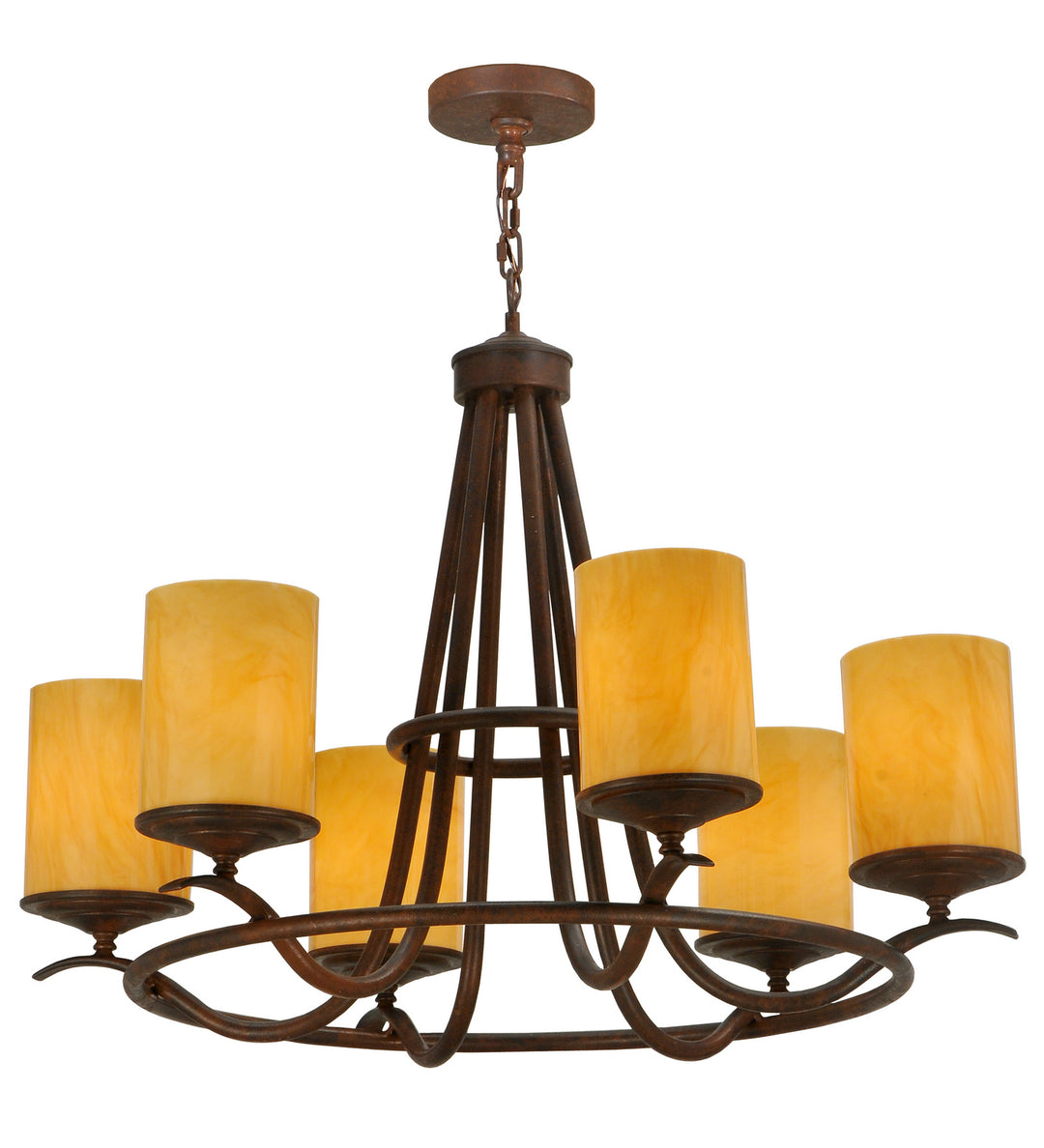 Meyda Tiffany Octavia 116258 Chandelier Light - Red Rust,Custom