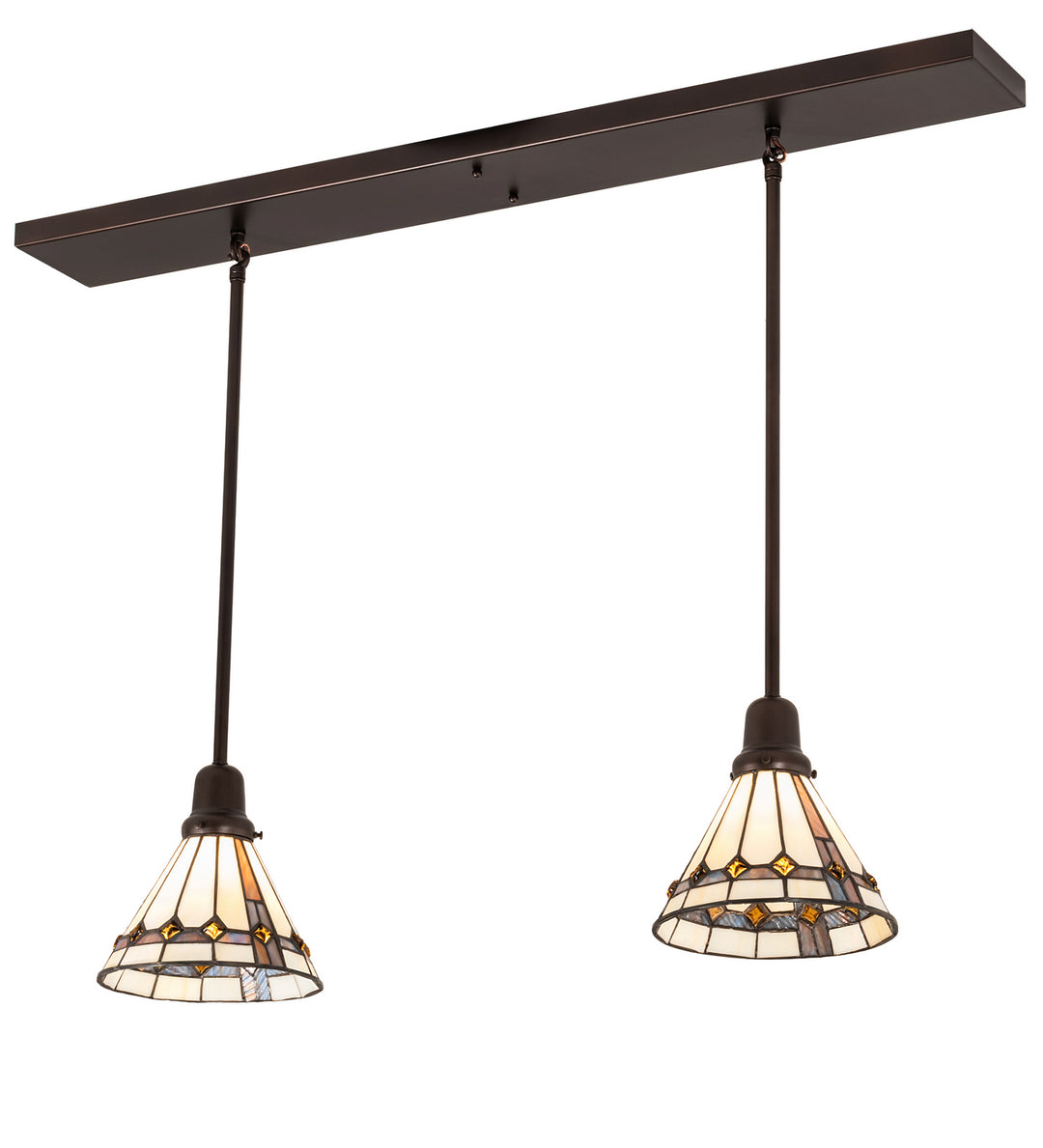 Meyda Tiffany Belvidere 203884 Pendant Light - Mahogany Bronze