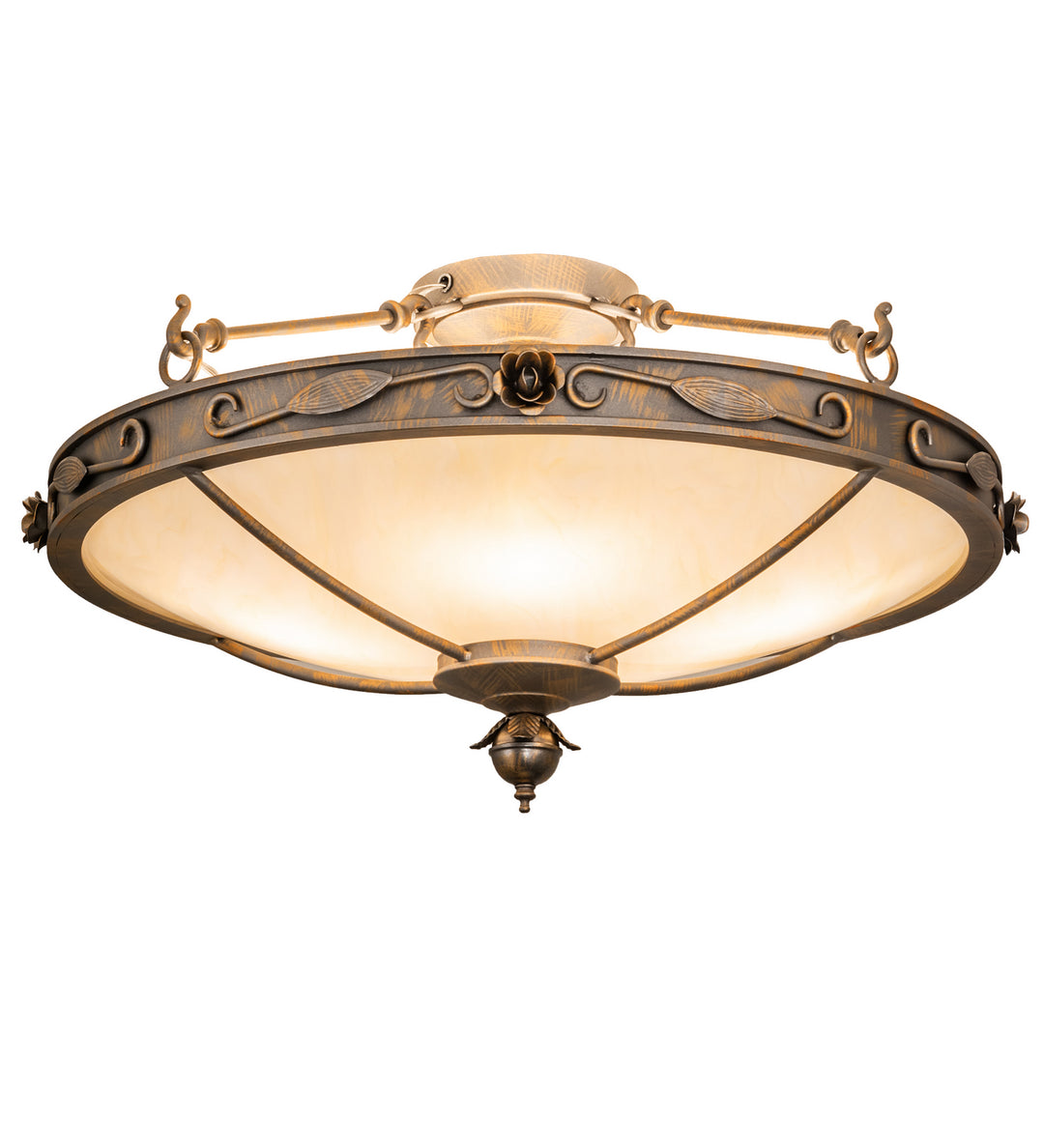 Meyda Tiffany Arabesque 204049 Ceiling Light - French Bronzed