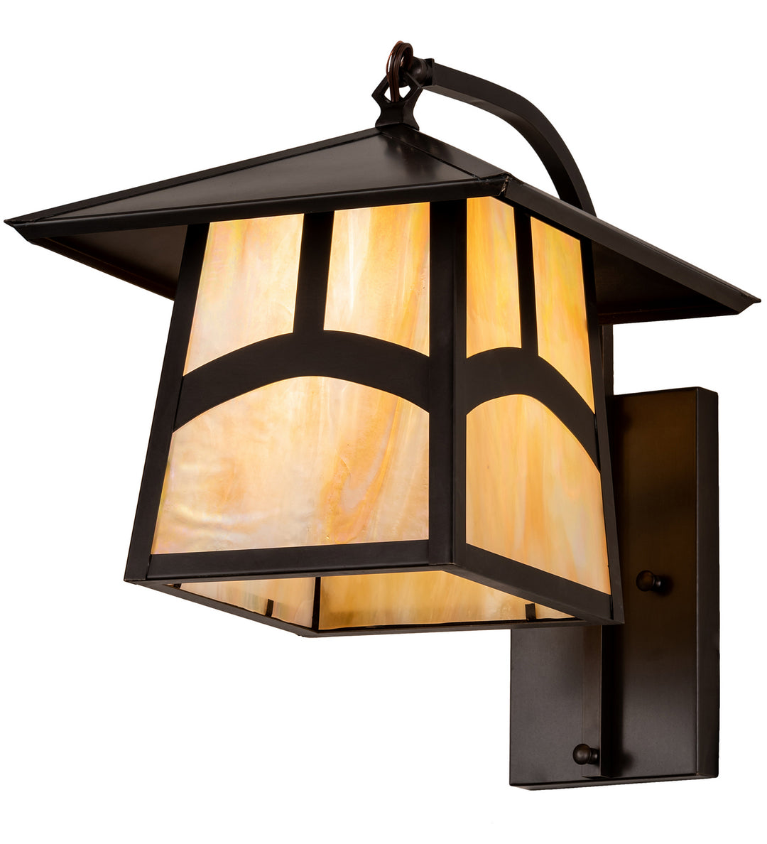 Meyda Tiffany Lighting 54508 Stillwater One Light Wall Sconce Outdoor Bronze / Dark