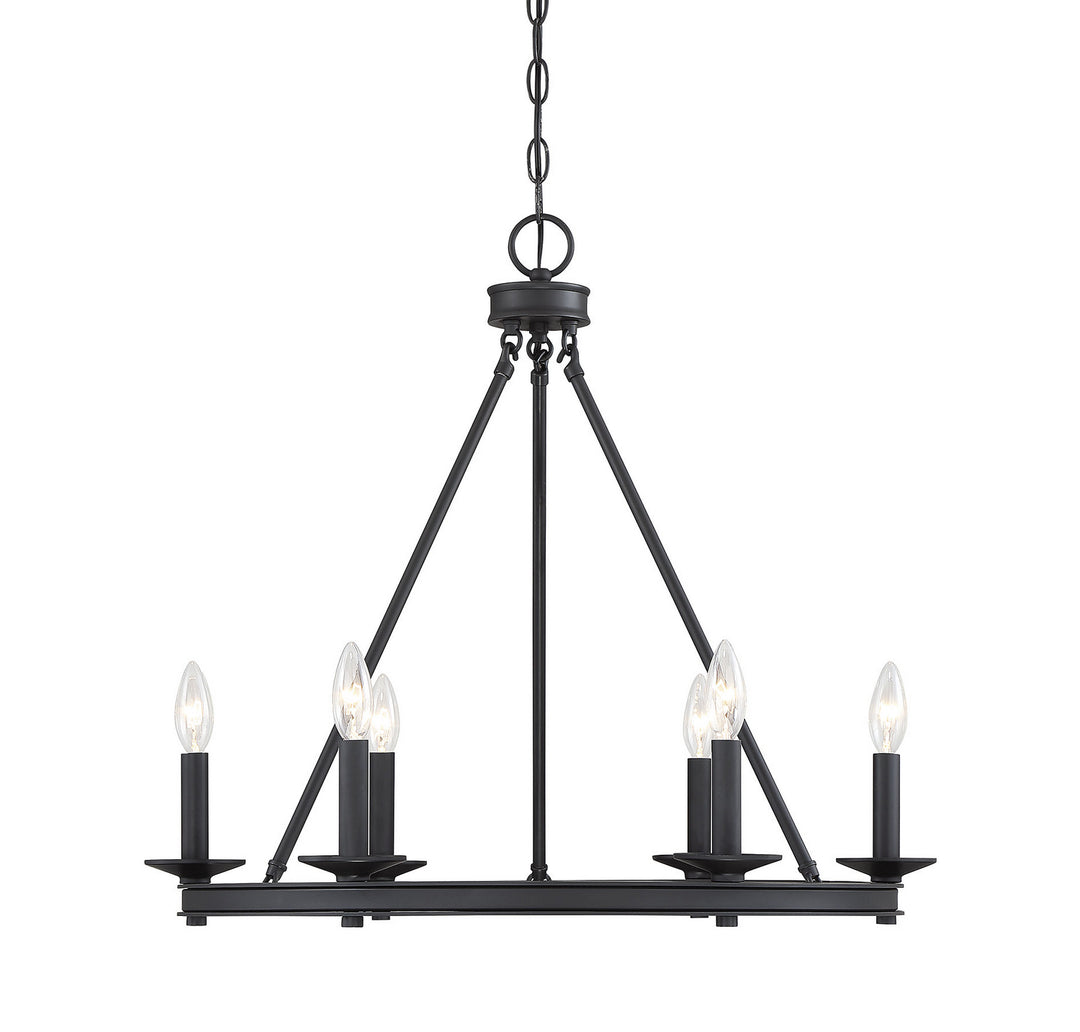 Savoy House Middleton 1-307-6-89 Chandelier Light - Matte Black