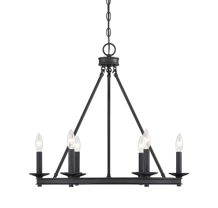 Savoy House Middleton 1-307-6-89 Chandelier Light - Matte Black