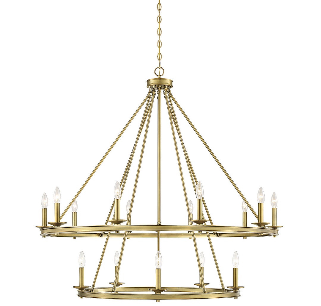 Savoy House Middleton 1-312-15-322 Chandelier Light - Warm Brass