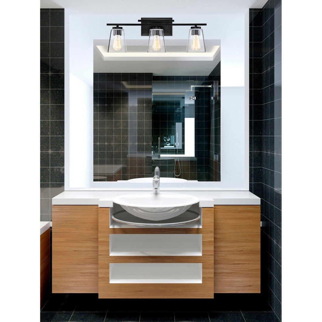 Savoy House Calhoun 8-1020-3-BK Bath Vanity Light 24 in. wide - Black