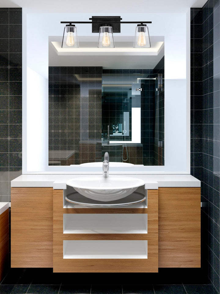 Savoy House Calhoun 8-1020-3-BK Bath Vanity Light 24 in. wide - Black