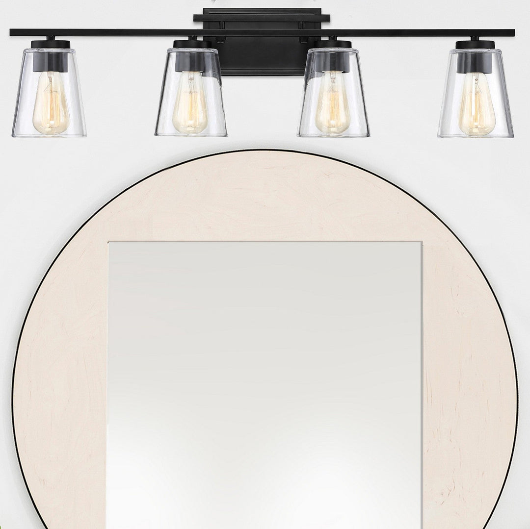 Savoy House Calhoun 8-1020-4-BK Bath Vanity Light 32 in. wide - Black