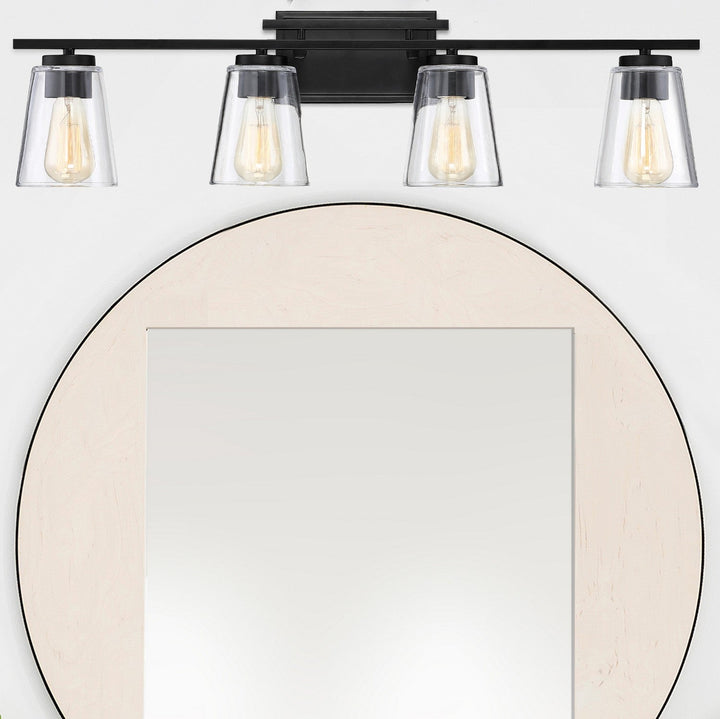 Savoy House Calhoun 8-1020-4-BK Bath Vanity Light 32 in. wide - Black