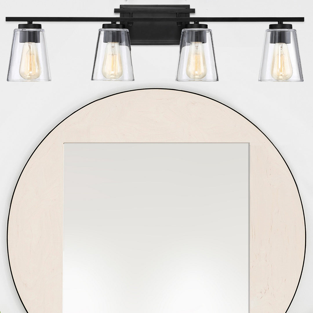Savoy House Calhoun 8-1020-4-BK Bath Vanity Light 32 in. wide - Black