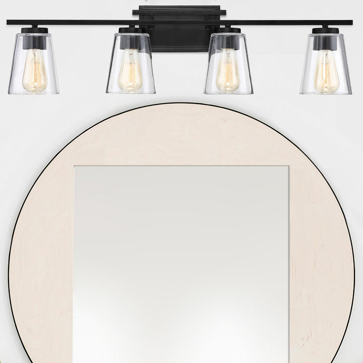 Savoy House Calhoun 8-1020-4-BK Bath Vanity Light 32 in. wide - Black