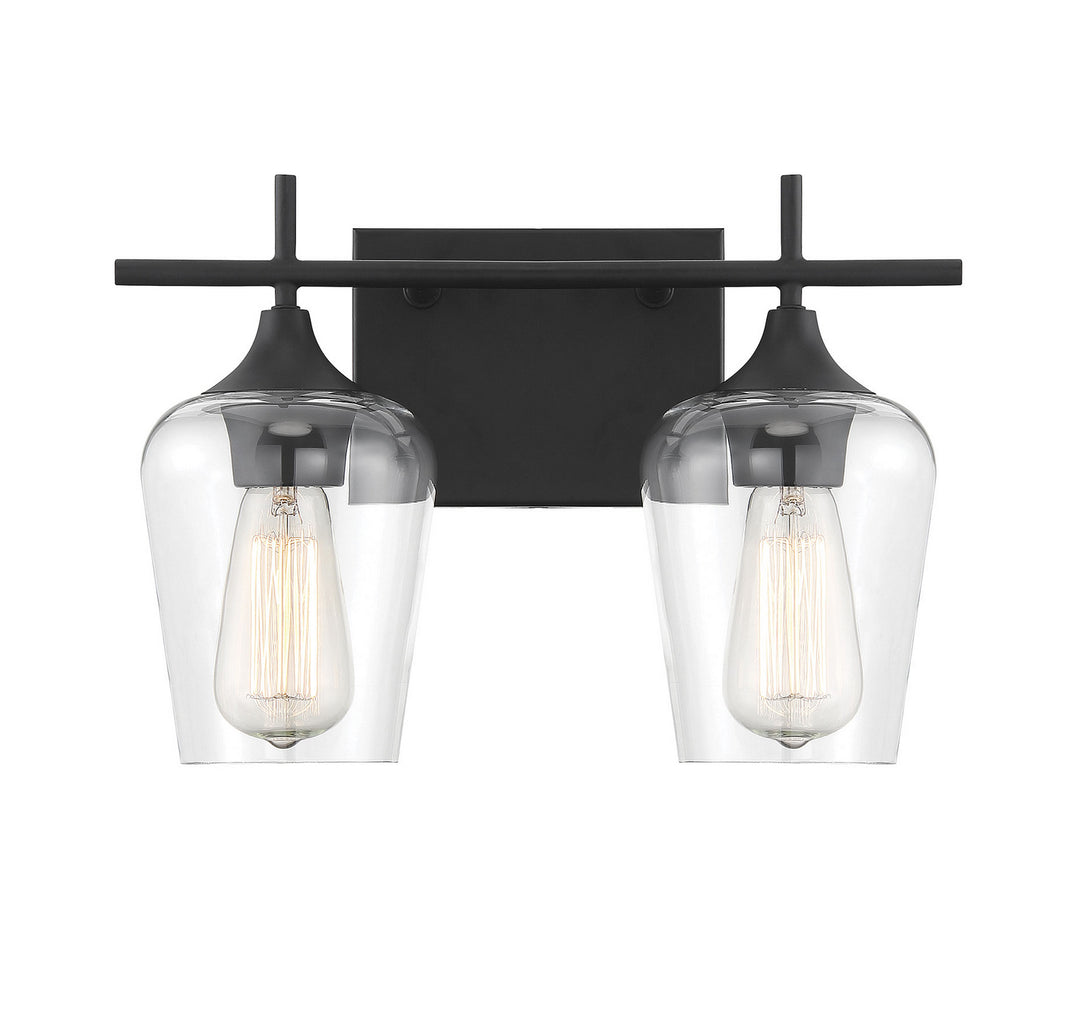 Savoy House Octave 8-4030-2-BK Bath Vanity Light 14 in. wide - Black