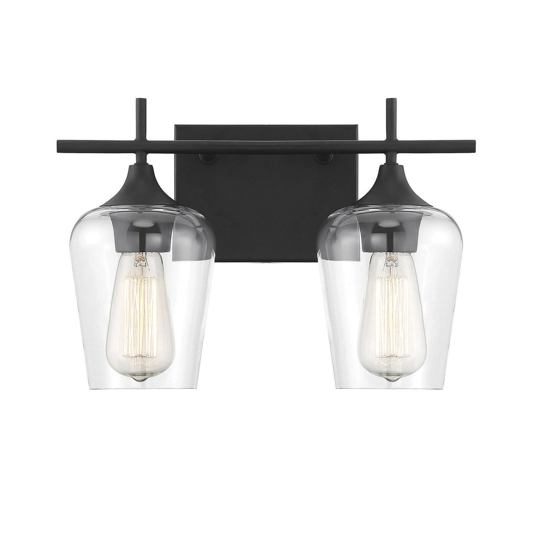 Savoy House Octave 8-4030-2-BK Bath Vanity Light 14 in. wide - Black