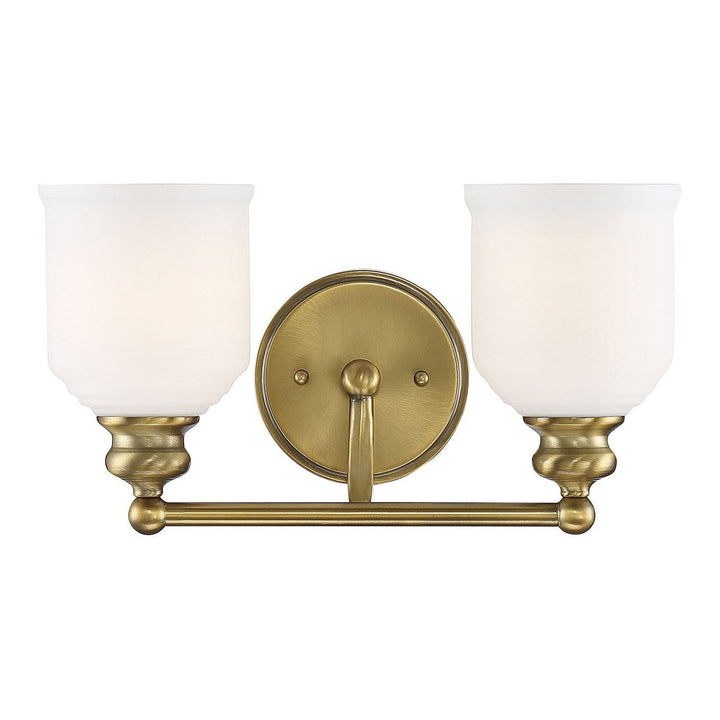 Savoy House Melrose 8-6836-2-322 Bath Vanity Light 15 in. wide - Warm Brass