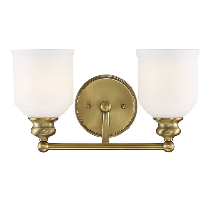 Savoy House Melrose 8-6836-2-322 Bath Vanity Light 15 in. wide - Warm Brass