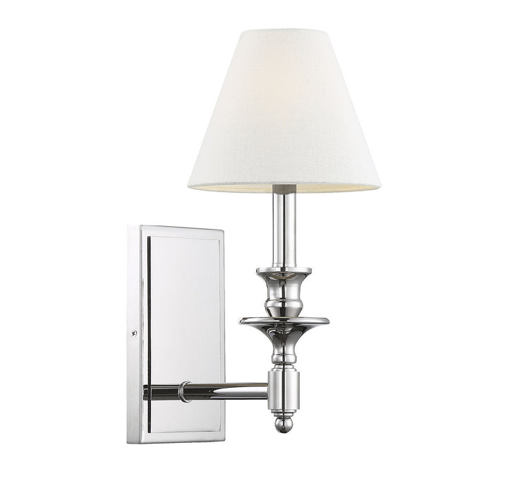 Savoy House Washburn 9-0700-1-109 Wall Sconce Light - Polished Nickel