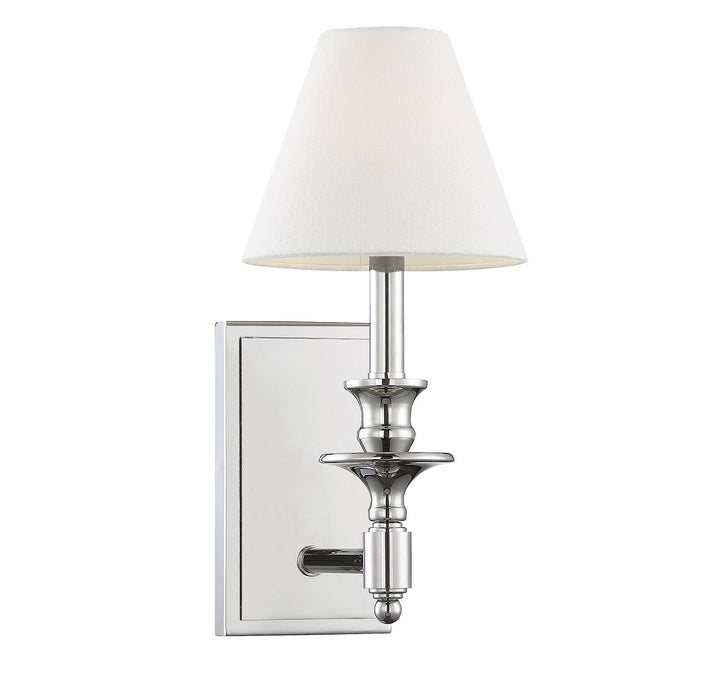 Savoy House Washburn 9-0700-1-109 Wall Sconce Light - Polished Nickel