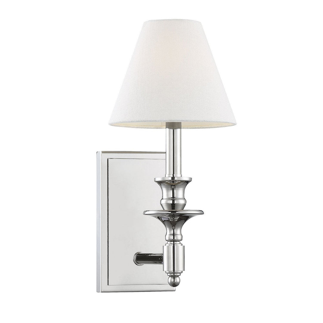 Savoy House Washburn 9-0700-1-109 Wall Sconce Light - Polished Nickel