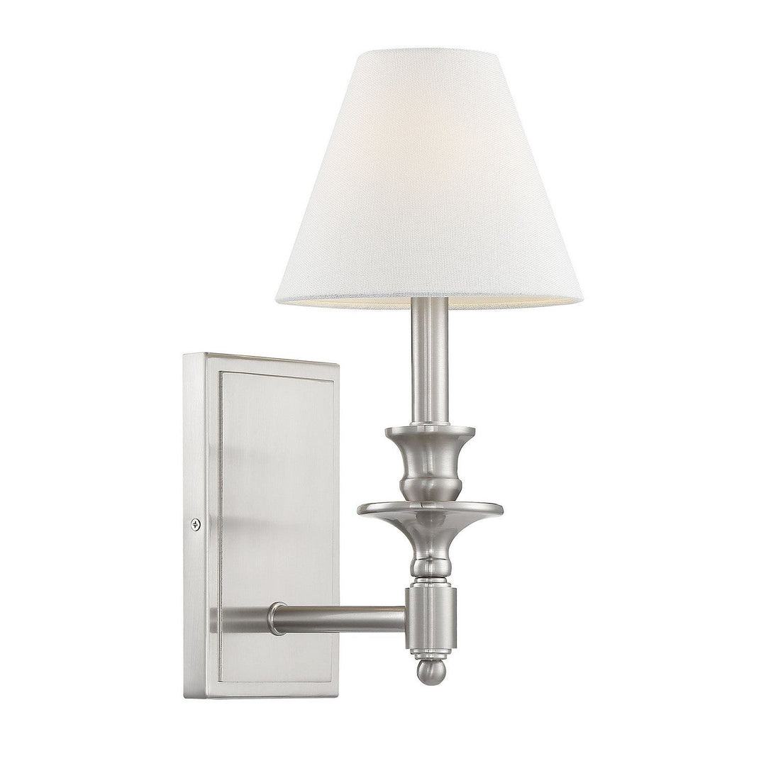 Savoy House Washburn 9-0700-1-SN Wall Sconce Light - Satin Nickel