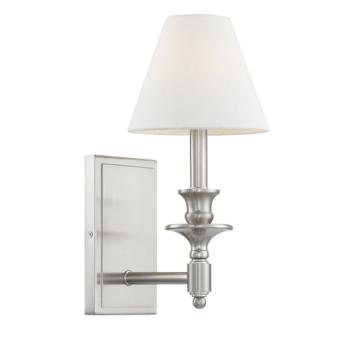 Savoy House Washburn 9-0700-1-SN Wall Sconce Light - Satin Nickel