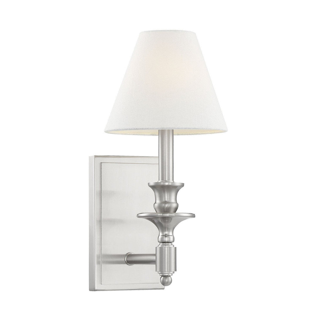 Savoy House Washburn 9-0700-1-SN Wall Sconce Light - Satin Nickel