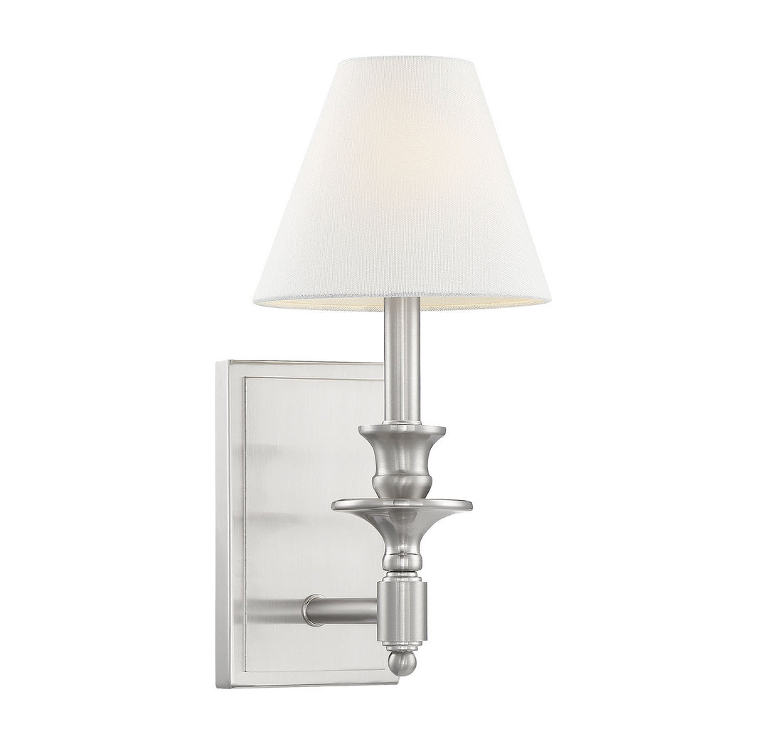 Savoy House Washburn 9-0700-1-SN Wall Sconce Light - Satin Nickel