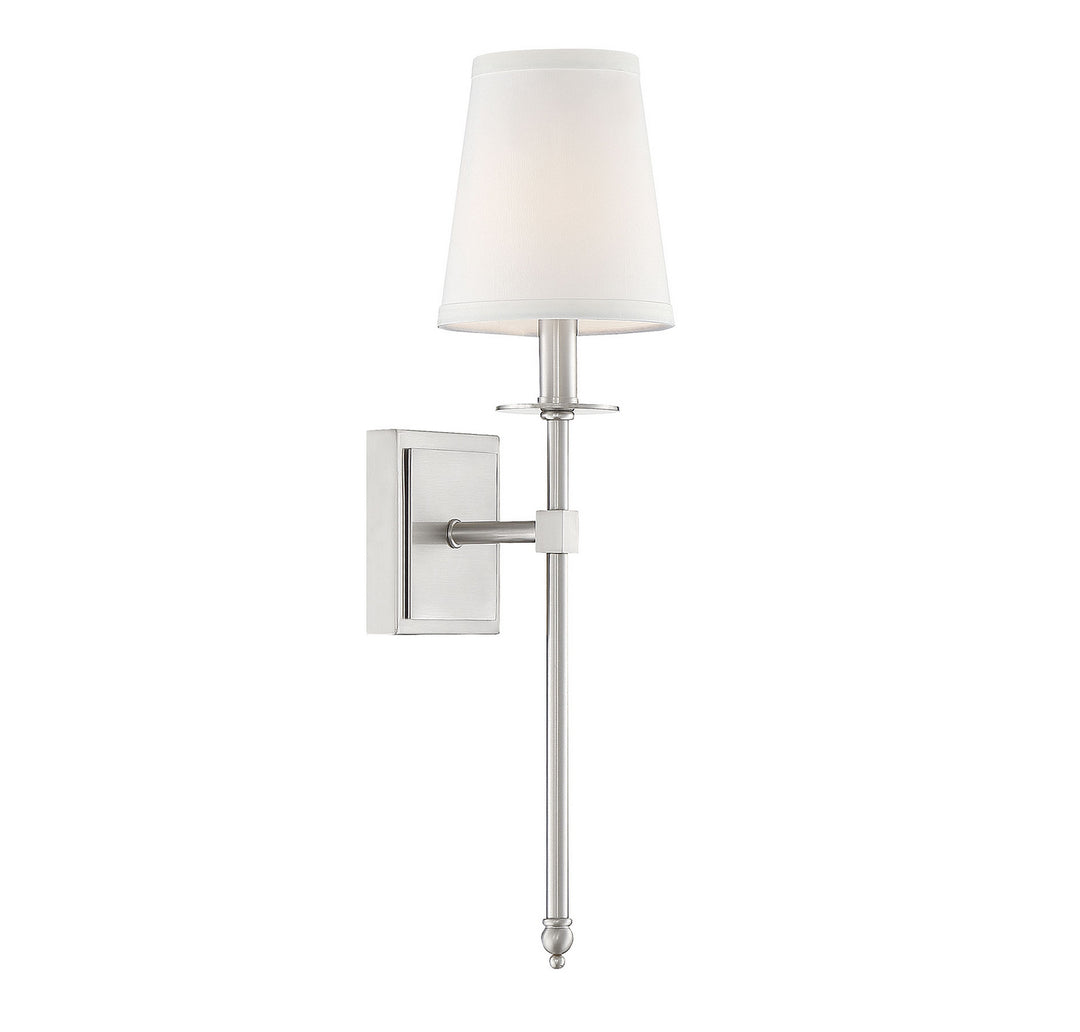 Savoy House Monroe 9-302-1-SN Wall Sconce Light - Satin Nickel