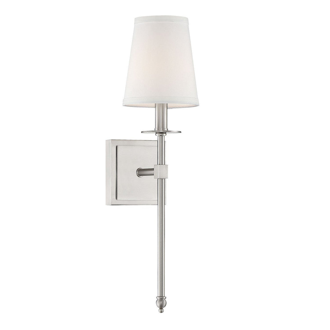 Savoy House Monroe 9-302-1-SN Wall Sconce Light - Satin Nickel