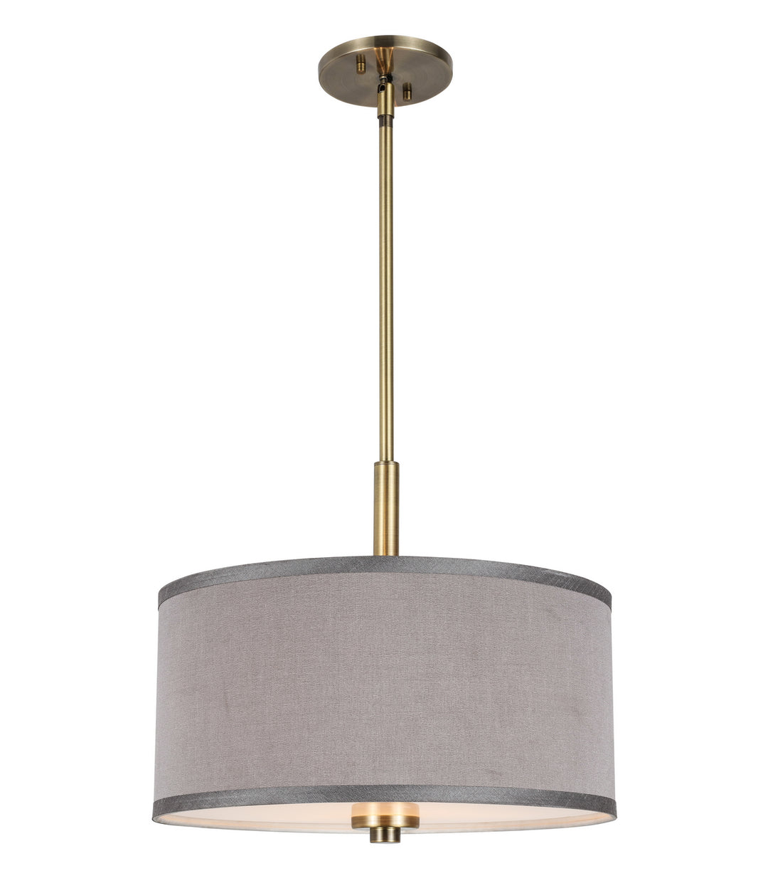 Woodbridge Drum 13420BRB-S11502 Pendant Light - Brass