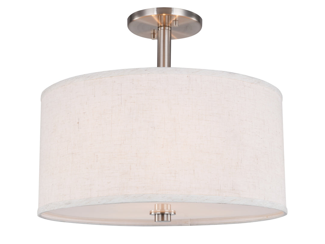 Woodbridge Drum 13435STN-S11500 Ceiling Light - Satin Nickel