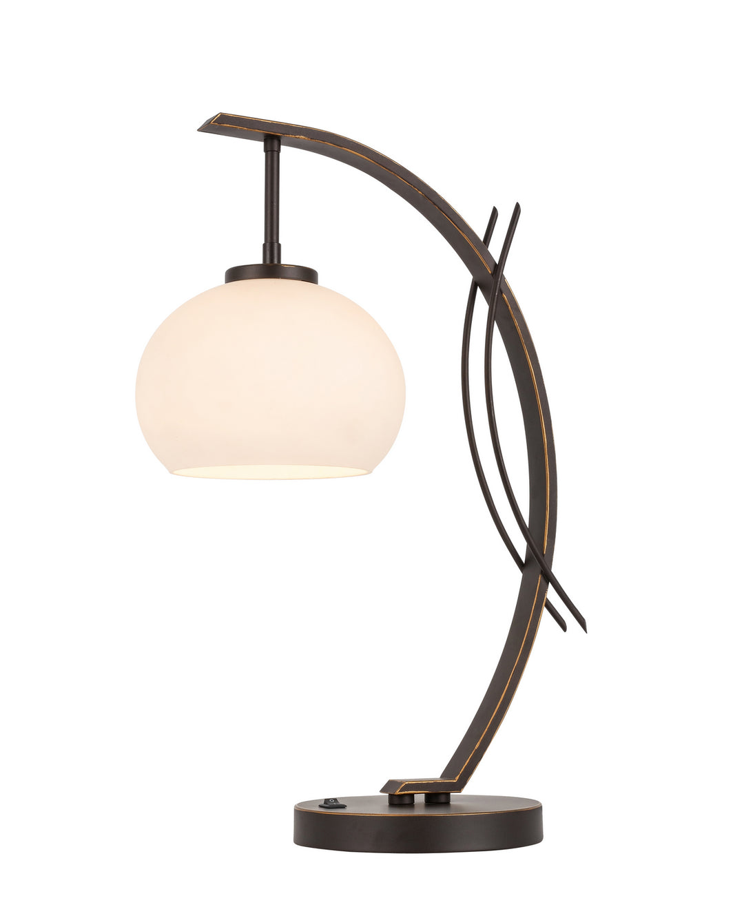 Woodbridge Lighting 13481MEB-C00801 Eclipse One Light Table Lamp Lamp Bronze / Dark