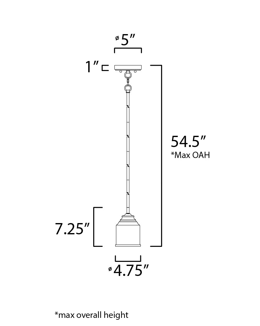 Maxim Acadia 91260CDSN Pendant Light - Satin Nickel