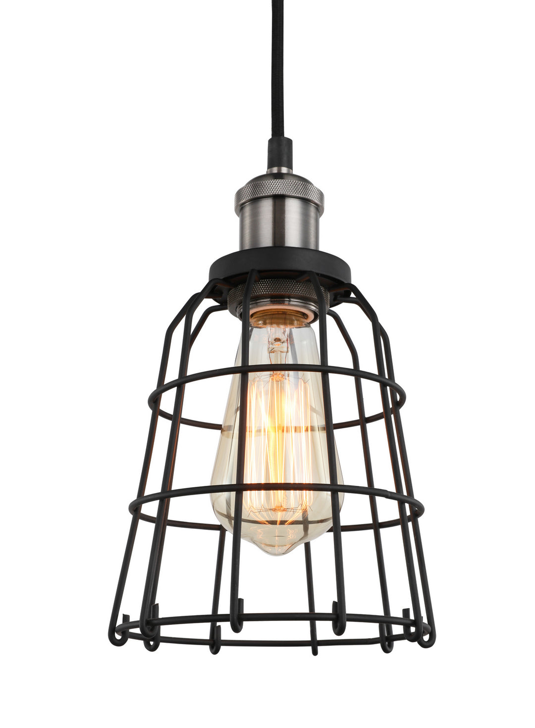 Woodbridge Fulton 18323ATNWL-SW106BK Pendant Light - Antique Nickel