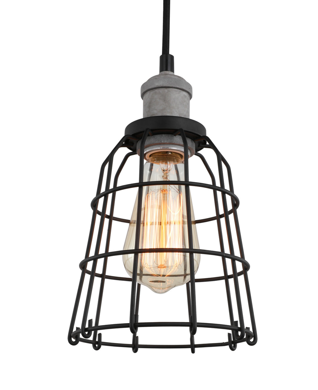 Woodbridge Fulton 18323GYPWL-SW106BK Pendant Light - Painted Grey