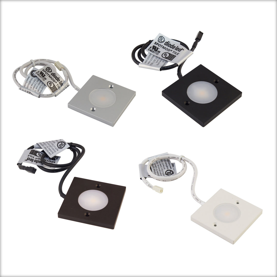 Diode Led Lighting DI-12V-SPOT-TL50-80-AL  Led Fixture Decor Pewter, Nickel, Silver