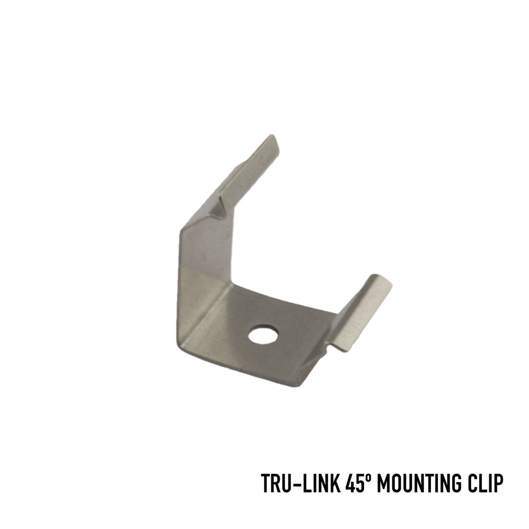 Diode Led Lighting DI-TR-45CLIP-S  Mounting Clip Decor Pewter, Nickel, Silver